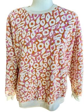 Rolly Go OG “Soul” Women’s Sweatshirt | Size Med | Orange and Pink Animal Print